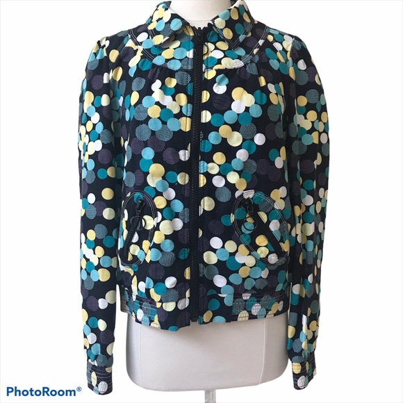 Marc Jacobs Cotton Polka Dot Zippered Jacket - Picture 2 of 15